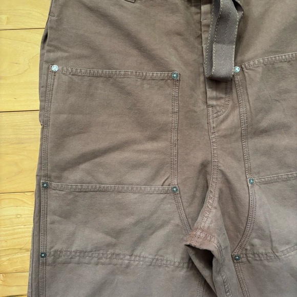 We the Free Hayden Pull on Pants Womens Size Large Brown Cargo Wide Leg Bohemian - Picture 2 of 5